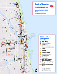 Chicago Marathon Course Map 2008