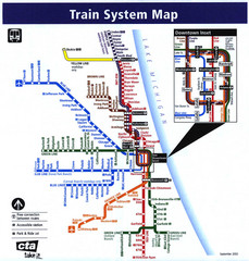 Chicago Train System Map