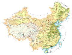China Topographic Map