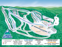 Christie Mountain Ski Area Ski Trail Map
