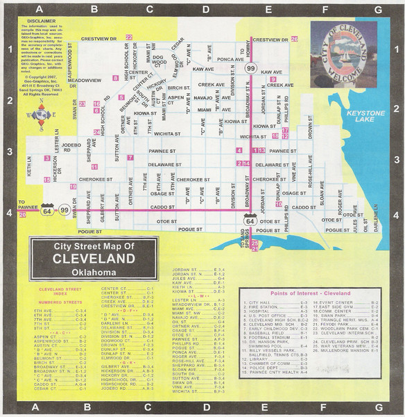 Usa Map Cleveland