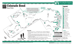 Colorado Bend, Texas State Park Facility Map