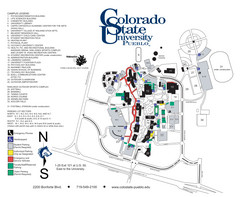 Colorado State University - Pueblo Campus Map