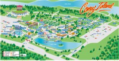 Coney Island Amusement Park Map