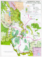 Continental Divide Scenic Trail Map