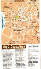 Copacabana Tourist Map