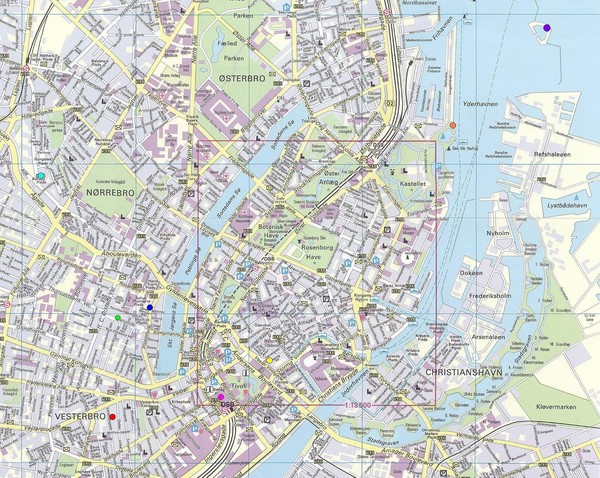 Copenhagen Street Map