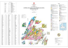 Copper and Associated Mineralization in Newfoundland Map