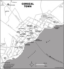Corozal Town Map