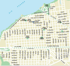 Corrientes City Map
