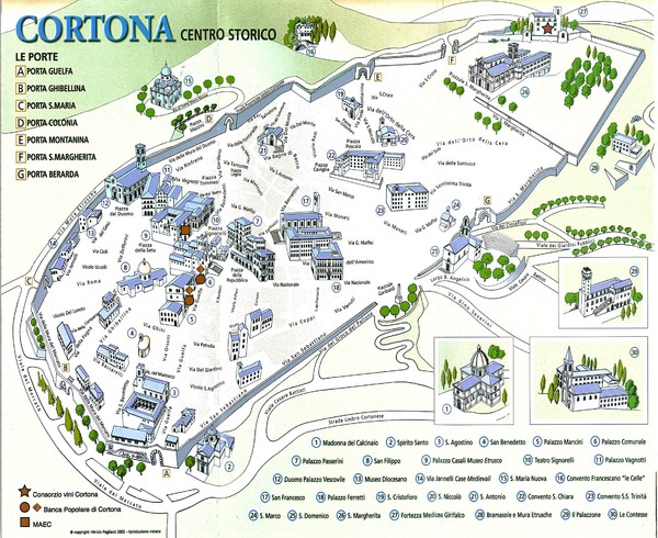 map of cortona