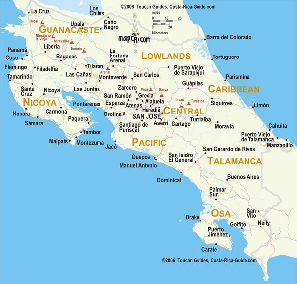 Fullsize Costa Rica Map