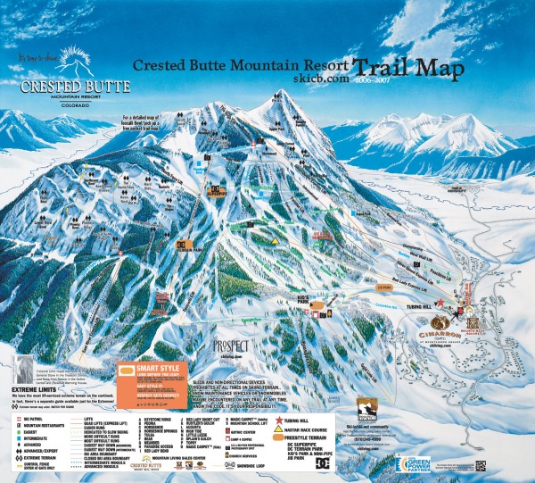 Crested Butte Mountain Resort Ski Trail Map