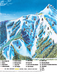 Crested Butte Mountain Resort Teocalli Bowl Ski Trail Map