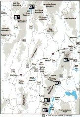 Cross-country Skiing, Elko County, Nevada Map