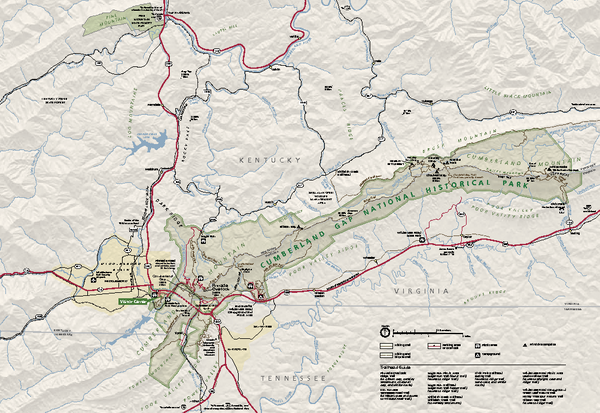 Cumberland Gap National Historical Park Official Map