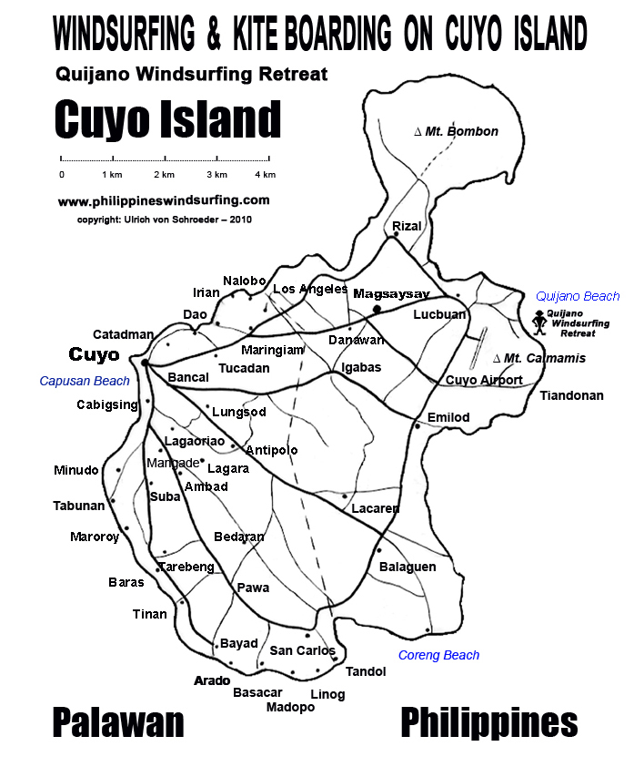 Cuyo Island Palawan Philippine Map Cuyo Island Palawan Philippines