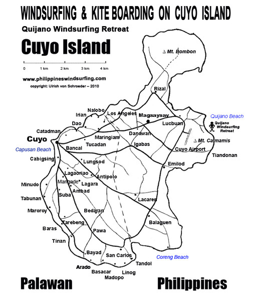 Cuyo Island Palawan Philippine Map