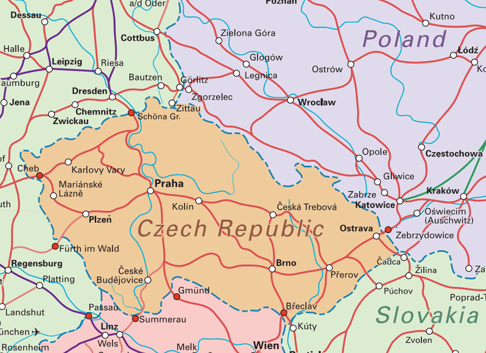 Czech Republic Tourist Map See map details From 