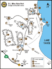 D.L. Bliss State Park Campground Map