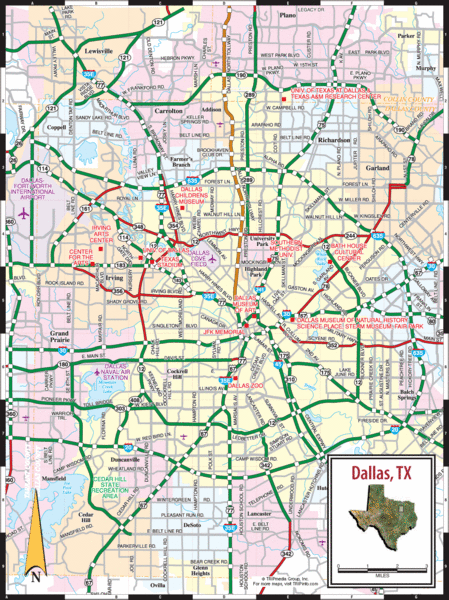 Dallas Map - Dallas TX • mappery