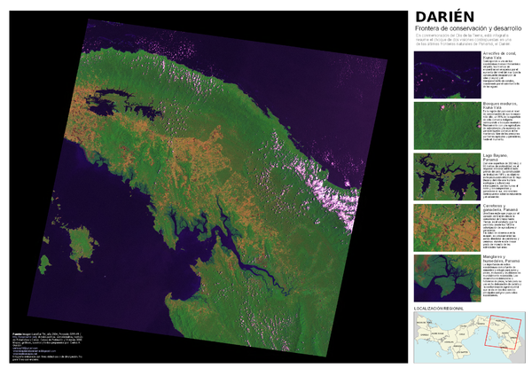 Darién: Frontera de conservación y desarrollo Map