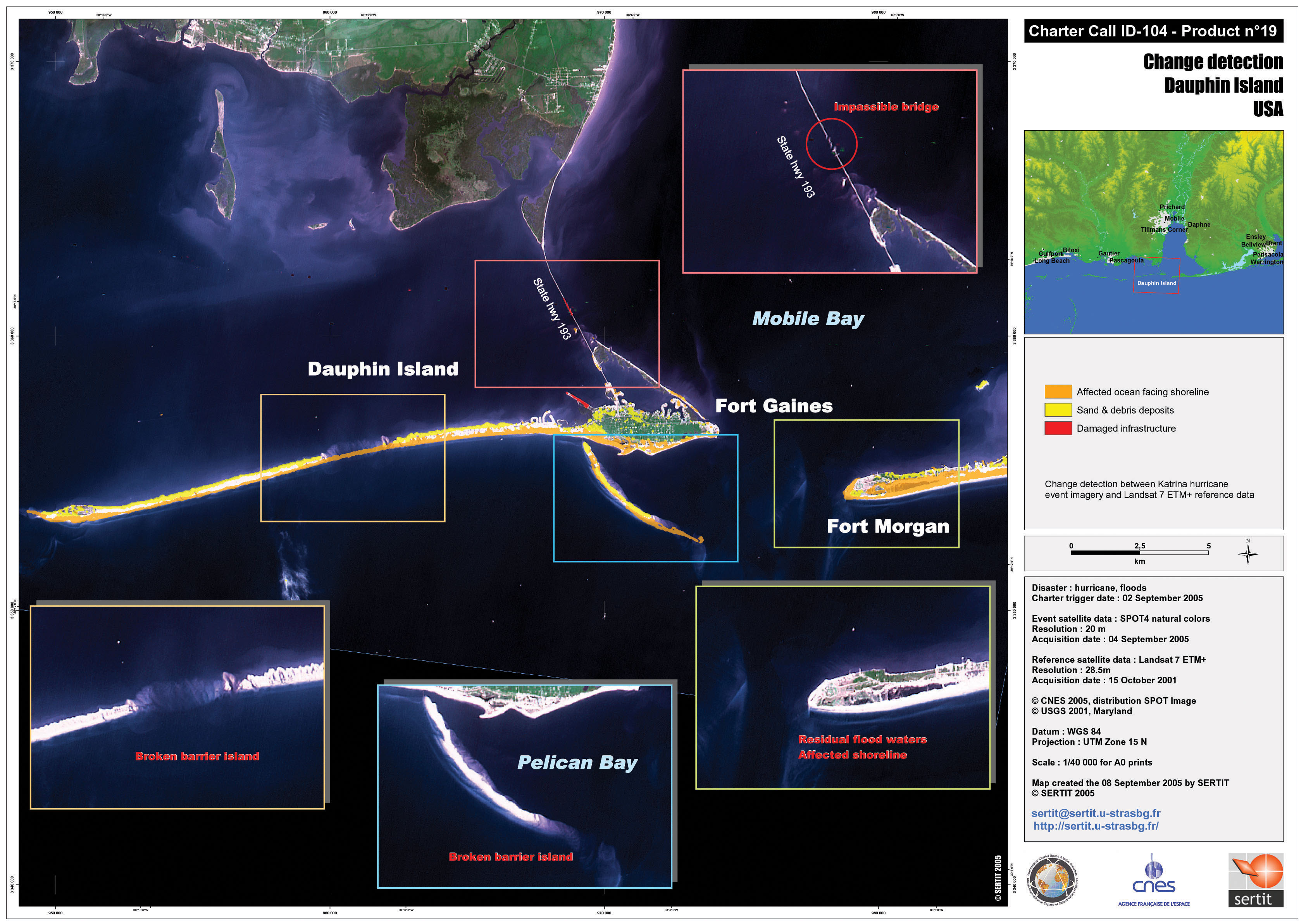 Dauphin Island Street Map Dauphin Island Change Detection Map - Dauphin Island • Mappery