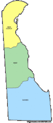 Delaware Counties Map