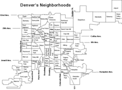 Denver Neighborhoods Map