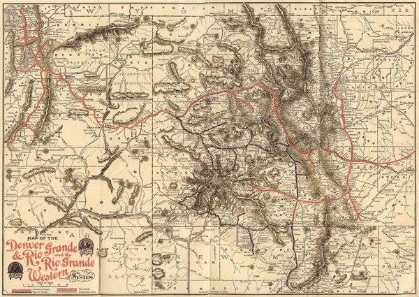 Denver and Rio Grande and Rio Grande Western System Map