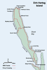 Dirk Hartog Island Map
