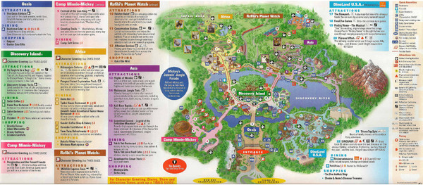 Discovery Island in Disney World Guide Map