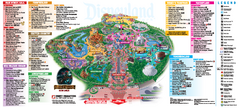 Disneyland Theme Park map