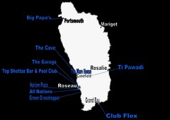 Dominica Nightlife Guide Map