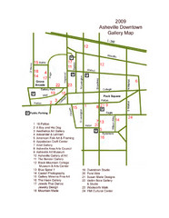 Downtown Asheville Galleria Map