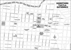 Downtown Tuxtla Gutierrez Map