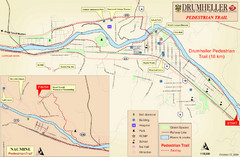 Drumheller Pedestrian Trail Map