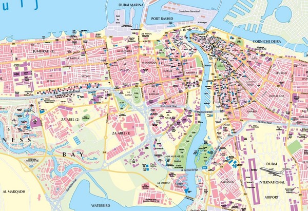 Dubai Tourist Map - Dubai • mappery
