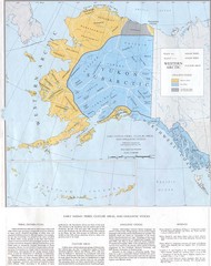 Early Native American Tribes in Alaska Historical Map