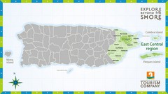 East Central Puerto Rico Map