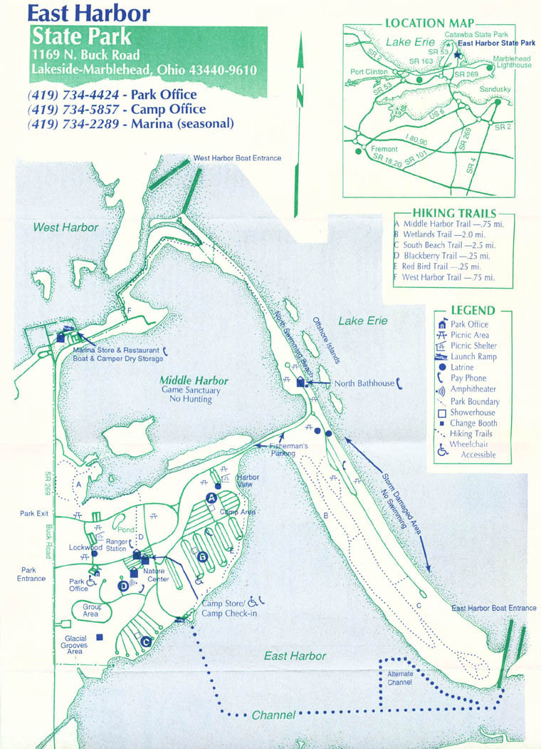 East Harbor State Park Map East Harbor State Park Mappery