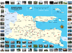 East Java Tourism Map