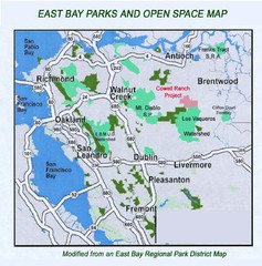 Eastbay Parks and Open Spaces Map