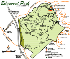 Edgewood County Park Trail Map