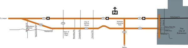 Edmonton, Alberta Tourist Map