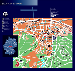 Eisenach Tourist Map