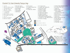 Elizabeth City State University Campus Map