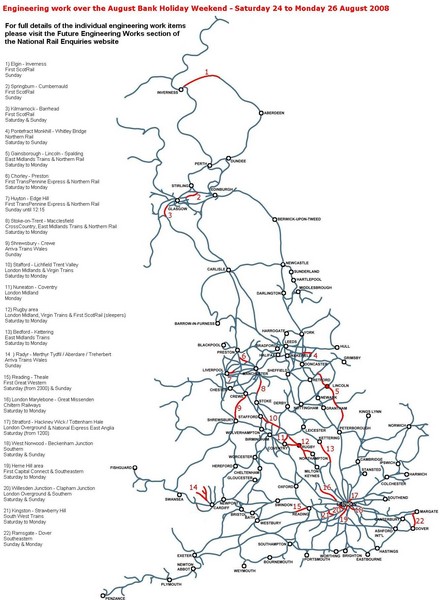 England Tourist Map