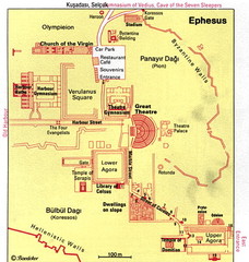 Ephesus, Turkey Map