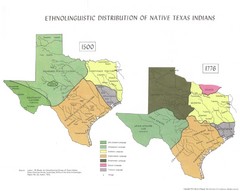 Ethnolinguistic Distribution of Native Texas...